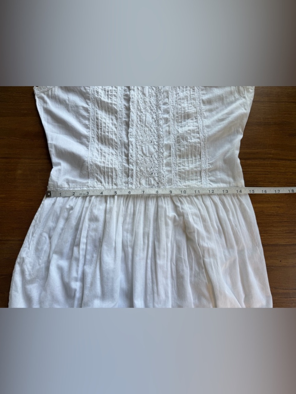 Ulla Johnson Pintuck Lace 100 Cotton Mini Dress sleeveless white Size 6 - Picture 7 of 12